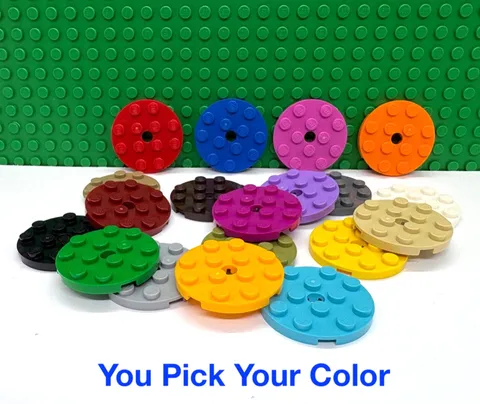 LEGO 4x4 Round Plate with Hole "You Pick Your Color and Qty" NEW