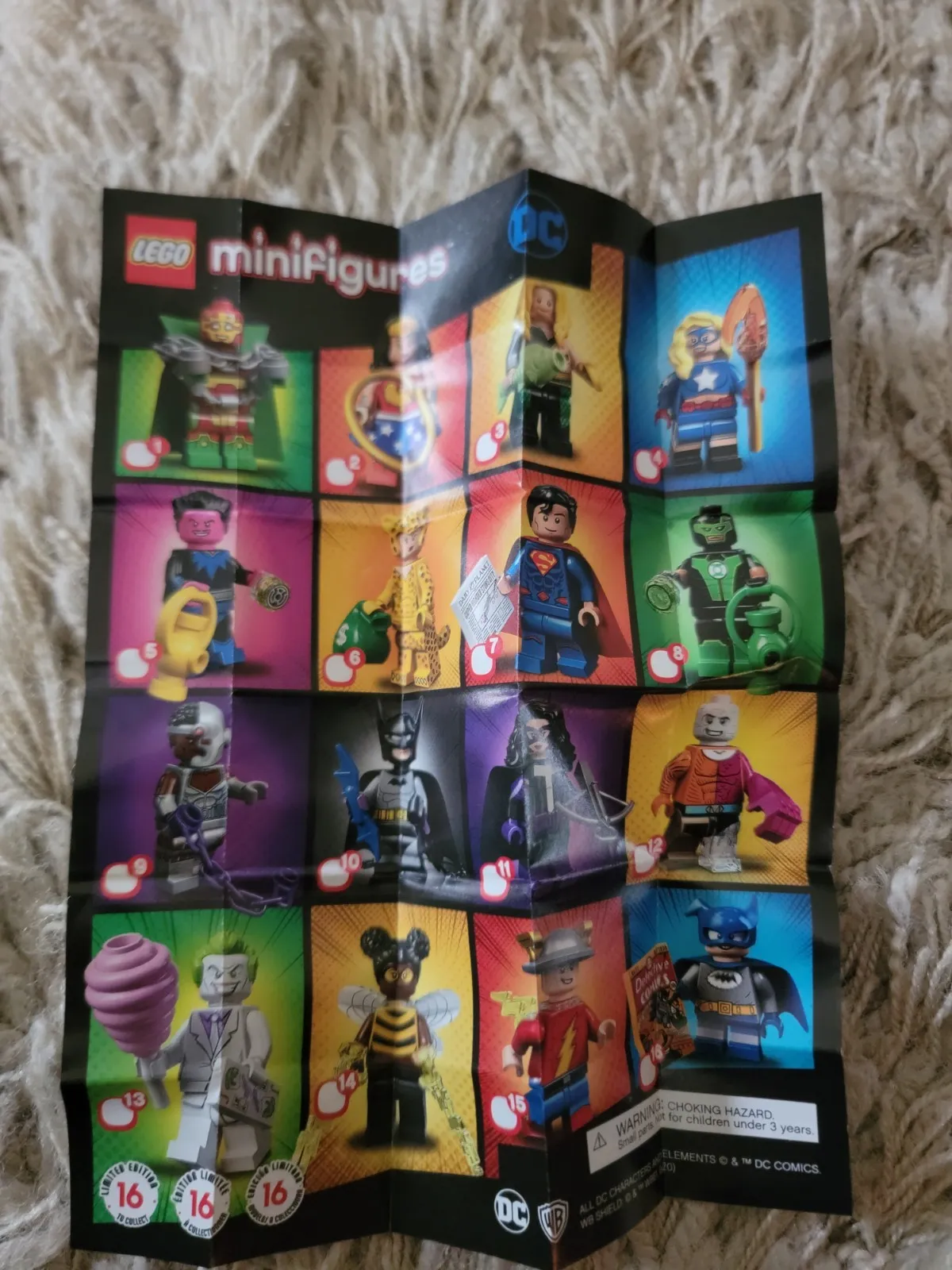 New LEGO DC Minifigures Series 71026 Blind Bag Sealed Checklist No Figure Bricks
