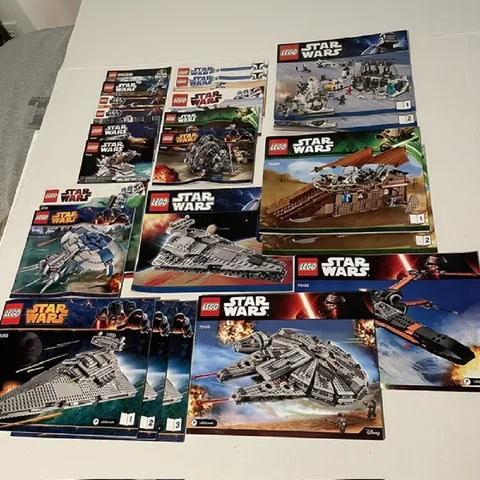 LEGO STAR WARS BUILDING INSTRUCTIONS BOOKLETS MANUALS MIXED LOT SEE LIST 