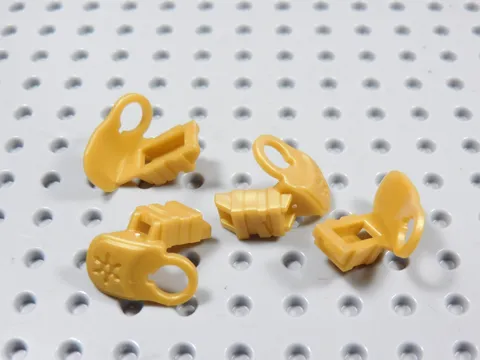LEGO Lot of 4 Pearl Gold Scabbard Shoulder Armor Minifig BJ