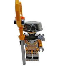 New LEGO Ninjago Imperium Guard Commander - Black Head w/ Staff njo0818