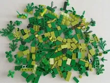 Lego Lot 230 Small Green Pieces, Bricks, Leaves, for MOC Botanicals, Greenery