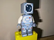 LEGO Minecraft Minifigure Skin 4 Pixelated $0 Ship W/ Combined Ship!