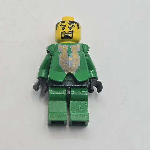 LEGO Castle Rascus green monkey armor Knights Kingdom minifigure 8874 8801 8877