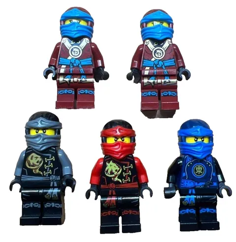 LEGO Minifigure NINJAGO Red Blue Black Lot Set Bulk Sale