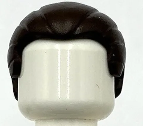 Lego New Dark Brown Minifigure Hair Straight Cut and Short Ponytail Part