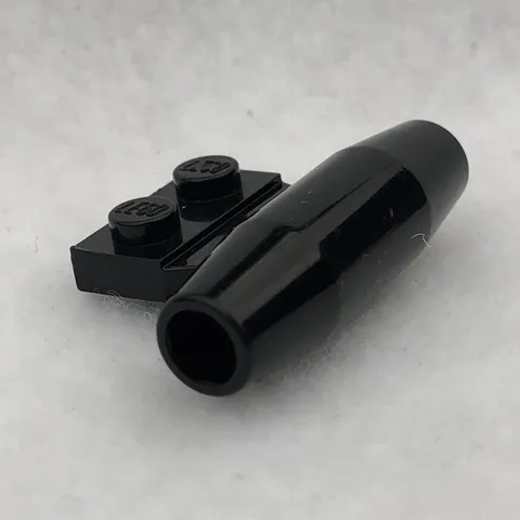 LEGO 98302 Black Engine, Smooth Small, 1 x 2 Side Plate W/ Axle Holders (x1)