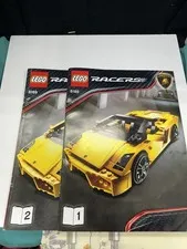 Lego 8169 1&2 Racers Lamborghini Gallardo Instruction Manual Only