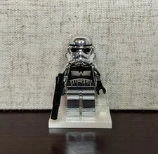 Lego Star Wars Chrome Silver Imperial Stormtrooper Authentic sw0097 -