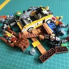 LEGO Mixed Parts Lot Audi Quattro Shark Avengers Minifigs Marvel Ninjago