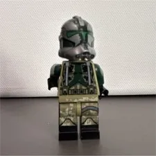 LEGO STAR WARS Commander Gree Green & Tan Armor with helmet hole (As Shown)