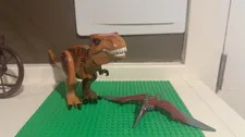 LEGO Jurassic World T-REX and Pterodactyl. Used. Great Condition.