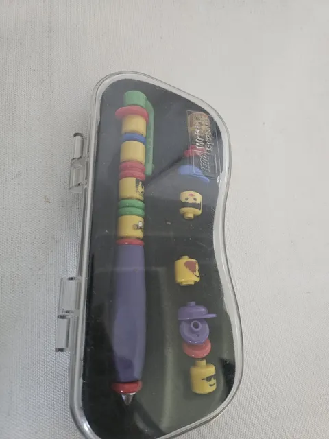 Vintage 2001 LEGO Writing System Pen Set w/ Case Accessories - PEN DOES NOT WORK