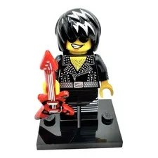 LEGO Series 12 Rock Star Minifigure 71007 Collectible CMF Guitar Black