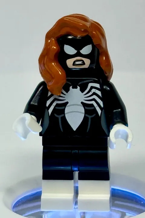 LEGO® "Spider-Woman" Black Outfit w/White Boots (sh1027) Super Heroes/Spider-Man