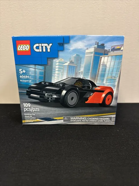 LEGO City EV Supercar Building Toy Set - 60486 NEW DAMAGED BOX