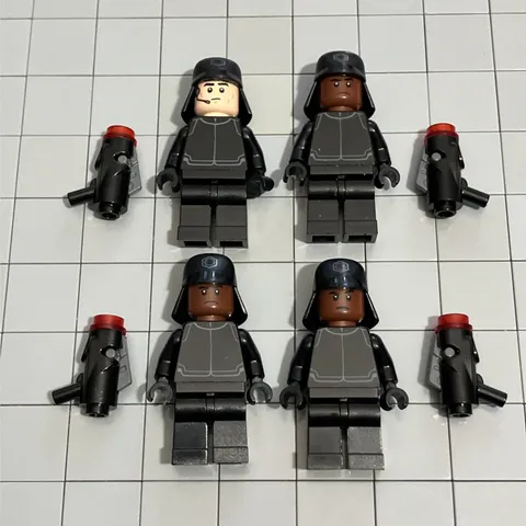 LEGO Minifigure Star Wars First Order Shuttle Pilot Lot Of 4 F8 64