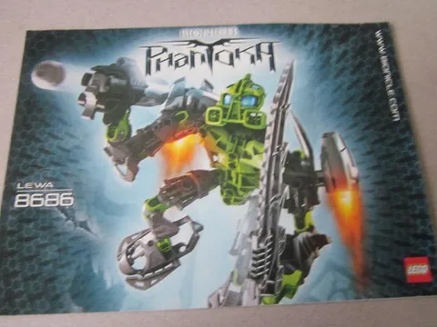 LEGO instructions instruction 8686 Bionicle Phantoca Lewa