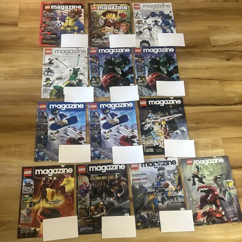 Lot 13 LEGO Magazine 2003-2004 Star Wars Bionicle Harry Potter Club