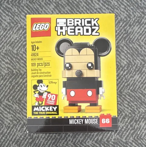 LEGO 41624 BrickHeadz Disney Mickey Mouse Set 109 Pieces 2018 Sealed New Rare