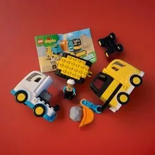 LEGO DUPLO Truck & Tracked Excavator (10931) Construction Set - Manual Included