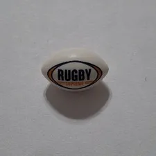 Lego White Sports Football Rugby Ball Dark Blue Orange Rugby Supreme