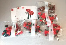 LEGO Botanical Bags 3, 4, 5, & 6 (two) Appears to be Bouquet of Roses set 10328?