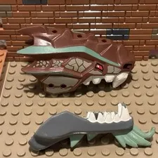 LEGO Ninjago 2509 Earth Dragon Defence head only pieces 93072pb02 & 93071pb01