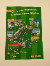 Rare Advertising Flyer Advertising Sheet Lego Football 3401 3409 3403 3402 3408 1998