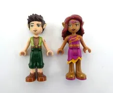 Lego Friends Elves Minifigure Azari Firedancer & Farran Leafshade
