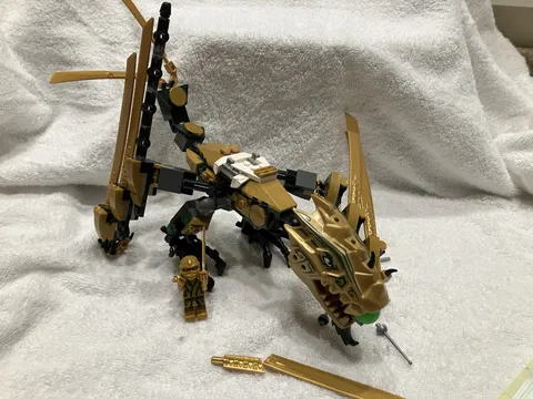 Lego 70503 Ninjago The Golden Dragon-Incomplete Read Description Retired