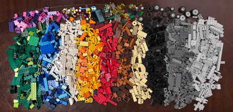 2 Pounds Genuine LEGO Bulk Lot Bricks Blocks Parts Pieces Mixed Assorted Lot