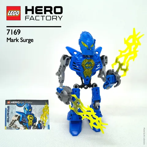 ✔️ LEGO HERO FACTORY - Mark Surge - 7169 - 100% Complete ✔️
