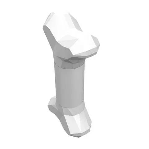 3x LEGO® Part 93160 - Bone, Short