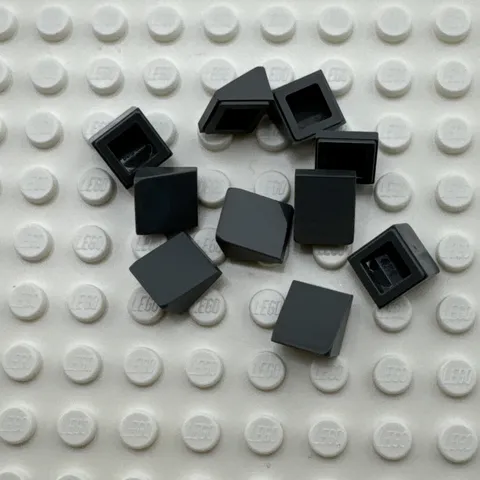 LEGO Slope - Dark Bluish Gray - 30 Degree 1 x 1 x 2/3 - QTY x10