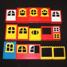 Vintage LEGO Fabuland Windows and Doors Lot