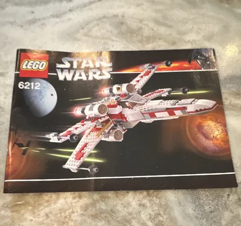 LEGO Star Wars X-Wing Fighter 6212 Instruction Manual Booklet English 2006