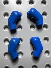 LEGO 981 & 982 Blue Minifigure Replacement Arms x4 - 2 Pairs Left Right
