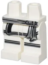 LEGO® Part 970c00pb0599 - Hips and Legs with Silver Sash - zane