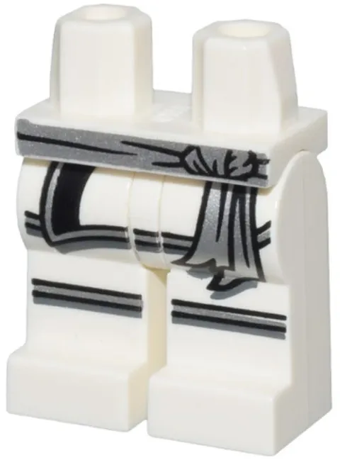 LEGO® Part 970c00pb0599 - Hips and Legs with Silver Sash - zane