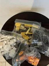 Lego Pieces Lot - Yellow, Gray, White, And Orange