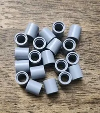 LEGO Light Bluish Gray Technic, Liftarm Thick 1 x 1 (Spacer) QTY 20. Part 18654.