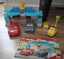 Lego Duplo 10857 Piston Cup Race  100% COMPLETE 31 PCS Retired  Instructions