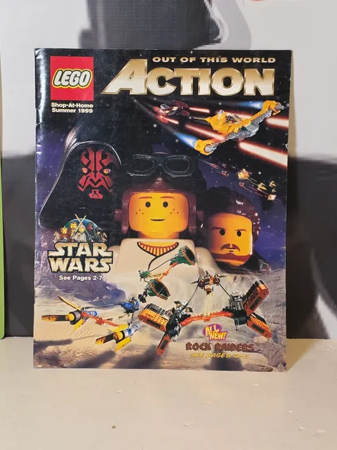 Vintage 90s Lego Catalog Star Wars Cover  Magazine Summer 1999