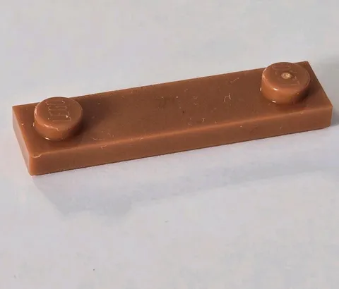 LEGO Parts - Dark Orange Plate 1 x 4 with 2 Studs with Groove - No 41740