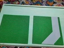 LEGO 32x32 Lot Road Baseplate Gray Driveway Angled Pattern 