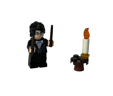Lego Harry Potter Tux Figure with 2 Wands & Candle