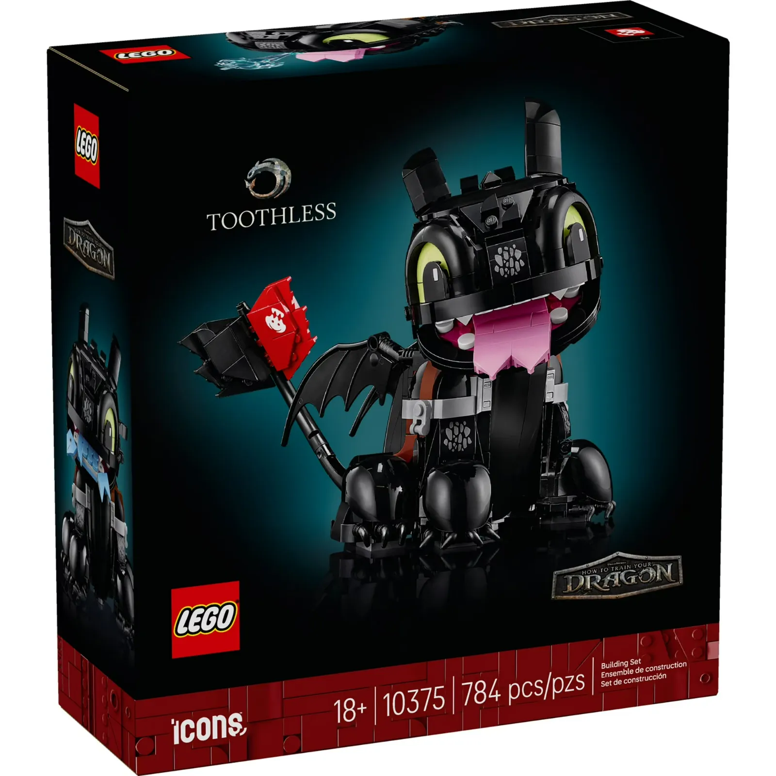 LEGO Icons 10375 How to Train Your Dragon Toothless Building Set Adult Gift 18+