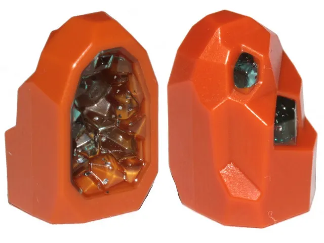 Lego Rock 1 x 1 Geode, Molded Glitter Trans-Light Blue Crystals inv.565