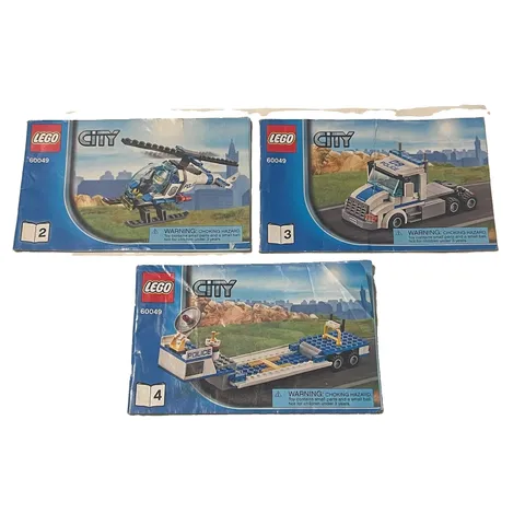 Lego City Helicopter Transporter Manual Set 2-4 60049